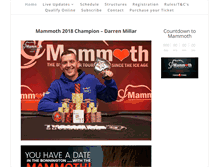 Tablet Screenshot of mammothpoker.com